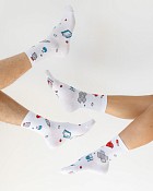 Медичні шкарпетки унісекс з принтом Hospital